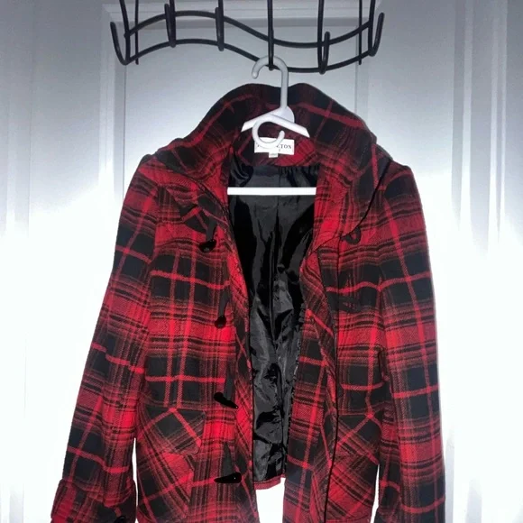 Pendleton women’s plaid wool blend coat